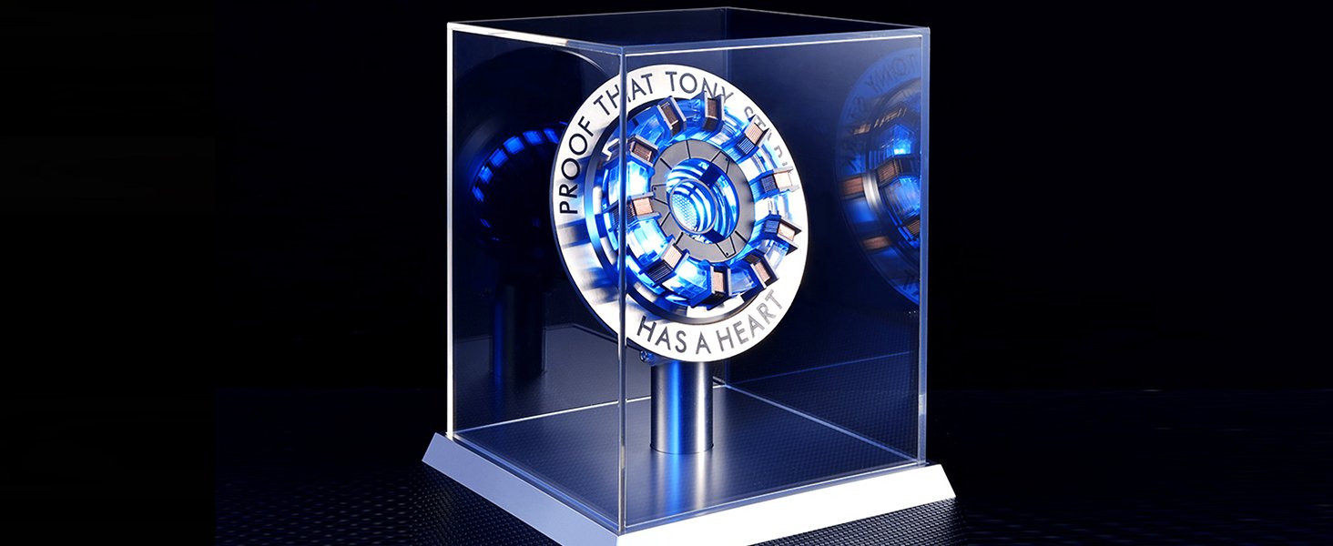 Lonyiabbi Arc Reactor LED Atmosphere Light, Vibration Sensitive USB Lamp