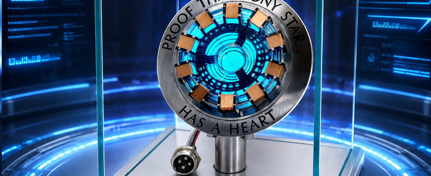 Lonyiabbi Arc Reactor LED Atmosphere Light, Vibration Sensitive USB Lamp