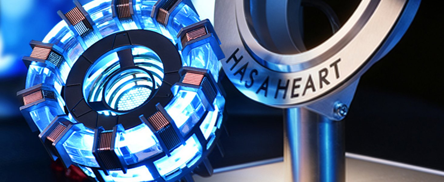 Lonyiabbi Arc Reactor LED Atmosphere Light, Vibration Sensitive USB Lamp