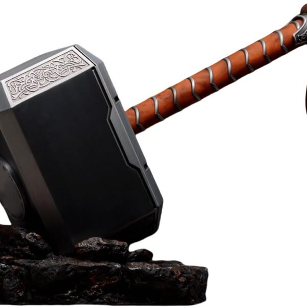 Sword Valley Thor's Hammer With Base - Nordic Myth Metal War Hammer - 44.5cm/17.5