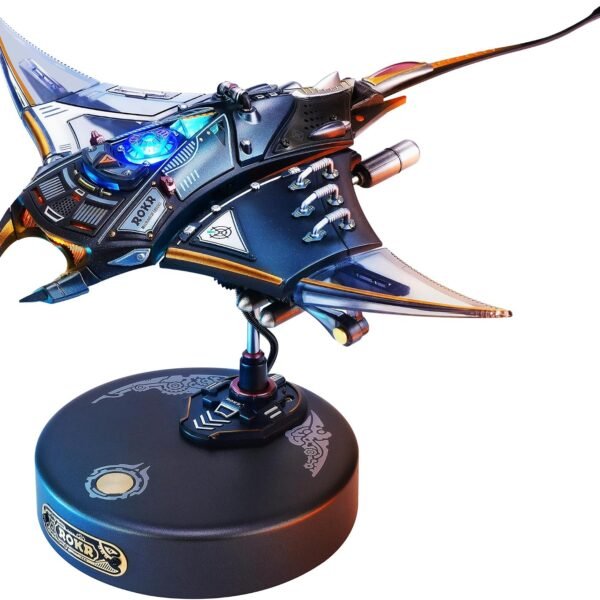 ROKR 3D Metal Puzzles for Adults, Manta Ray Mechanical, 3D Metal Model Kits for Adults to Build, Unique Electric Mechanical Toy