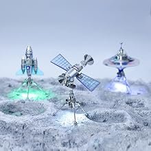 MOSTARLE Galaxy Explorer 3D LED Space Model Kit Desk Decor