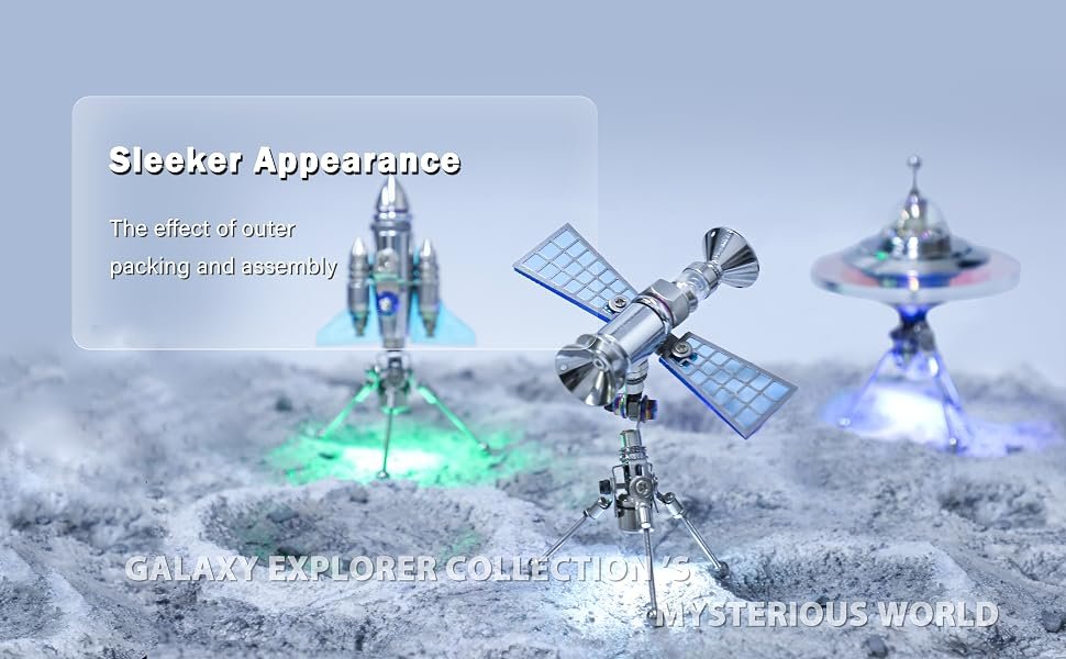 MOSTARLE Galaxy Explorer 3D LED Space Model Kit Desk Decor